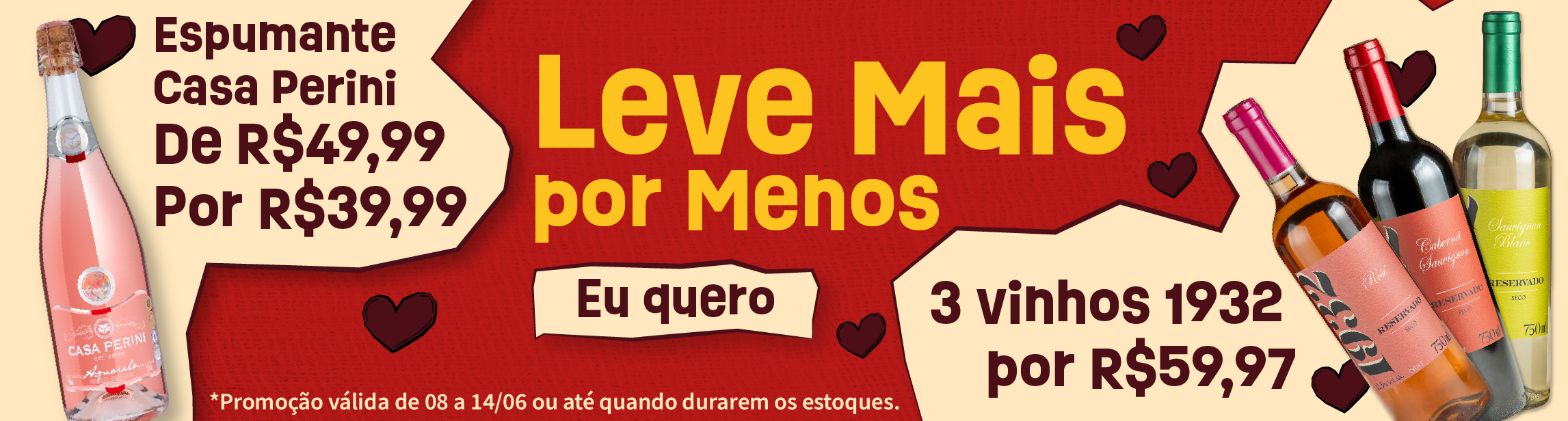 Promo Vinhos + Espumante Casa Perini